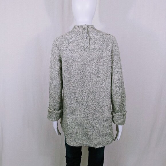 Max Studio Light Gray Mock Neck Pullover Sweater Size M - Picture 2 of 6